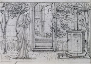 Eine Studie für Danae und den bronzenen Turm, 1869-70 von Edward Burne Jones